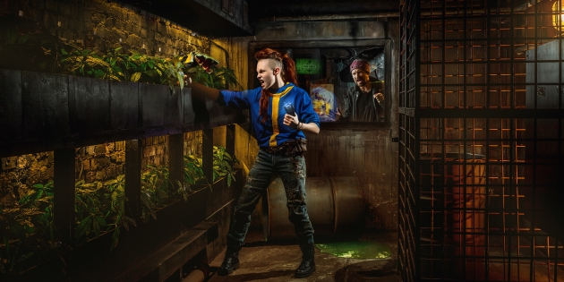 Advertising for Claustrophobia, "Vault 13," escape room
